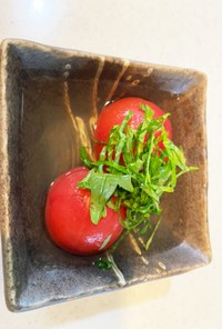 簡単湯むき　冷製トマト