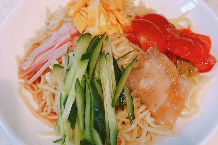 マルちゃん正麺の醤油味で 冷やし中華 レシピ 作り方 By クックまいななパパ クックパッド 簡単おいしいみんなのレシピが359万品