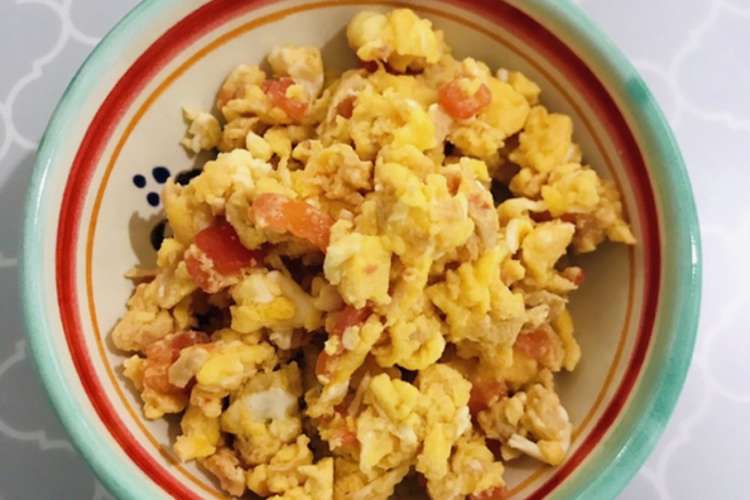 ツナとトマトの炒り卵 離乳食後期 レシピ 作り方 By ベリベリィ クックパッド 簡単おいしいみんなのレシピが359万品