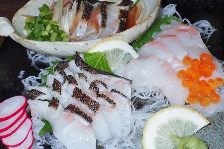 こうろう 石鯛 のタタキ レシピ 作り方 By 父さんの料理 クックパッド 簡単おいしいみんなのレシピが361万品