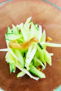 胡瓜の中華風和え物