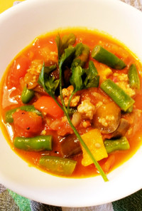 いんげん豆と夏野菜のラタトゥイユ