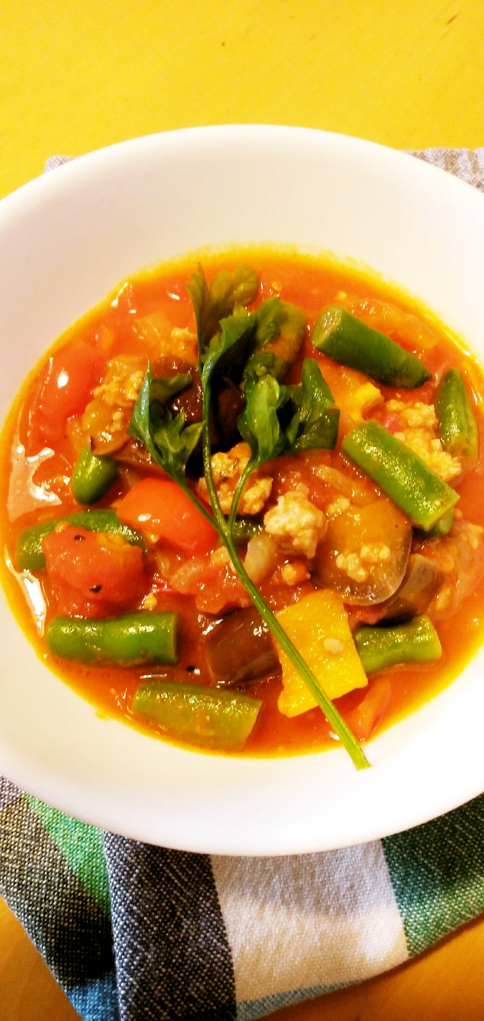 いんげん豆と夏野菜のラタトゥイユの画像