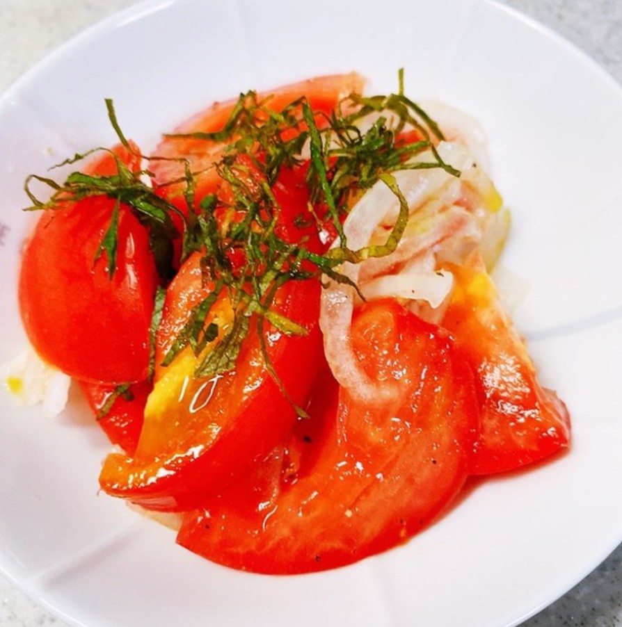 トマト大量消費『超簡単なトマトサラダ』の画像