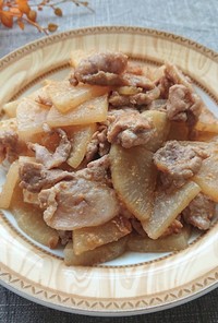 動画レシピ】豚こま肉と大根の甘辛味噌炒め