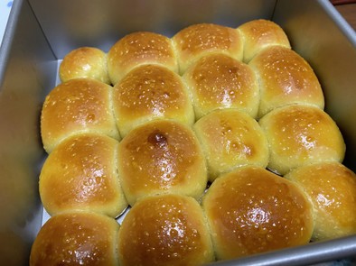 冷蔵庫発酵のちぎりパン の写真