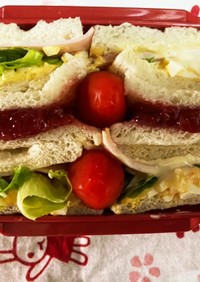 我が家の★レタハムたまご★サンドイッチ