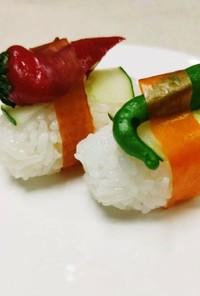 ベジート巻き 野菜のお寿司 万願寺唐辛子