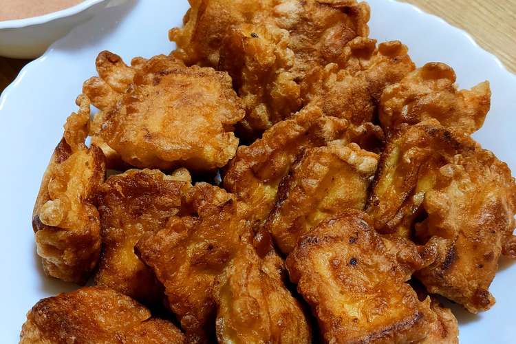 衣が美味しい 絹厚揚げの竜田揚げ レシピ 作り方 By しーママ クックパッド 簡単おいしいみんなのレシピが357万品