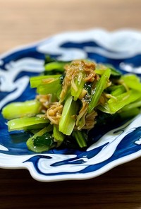 小松菜となめ茸の和え物