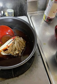 お寿司さん風蟹の味噌汁