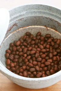 レンジで！茹で小豆の作り方