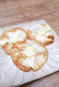 簡単おつまみ☆チーズのお花揚げ