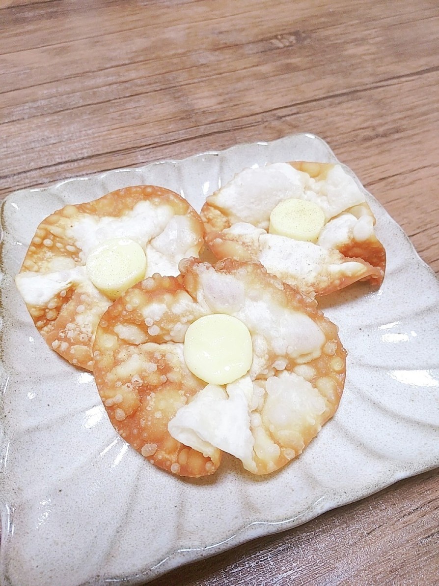 簡単おつまみ☆チーズのお花揚げの画像