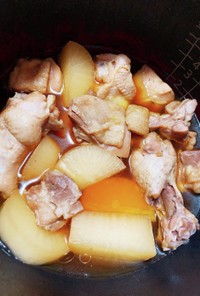 鶏肉と大根の炊飯器ホロホロ煮