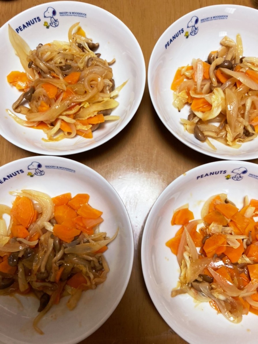 野菜炒め(コチュジャン+とんかつソース)の画像