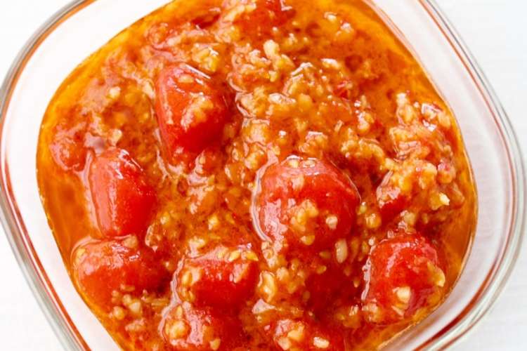 ジューシーな 赤ミニトマトの丸ごとソース レシピ 作り方 By Mieuxkanon クックパッド 簡単おいしいみんなのレシピが357万品