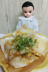 リカちゃん♡ピザ風バター醤油雑魚はんぺん