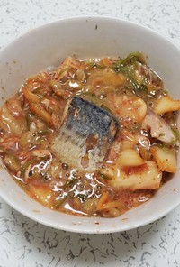 超簡単！鯖キムチ納豆めかぶばくだん