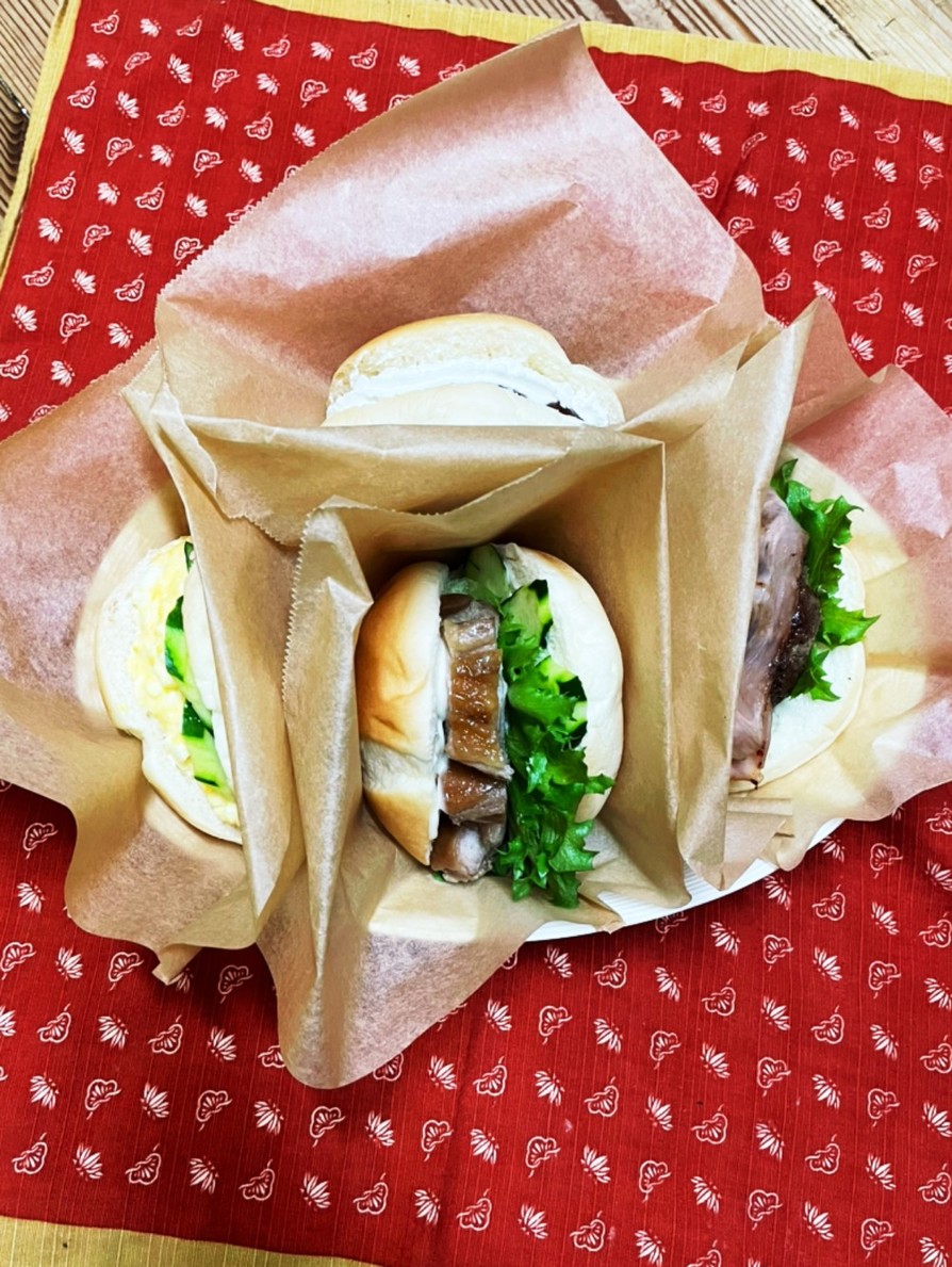 ハンバーガー弁当(４種類)の画像