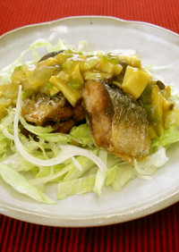 秋刀魚の中国風カレーあんかけ（透析食）