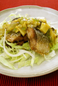 秋刀魚の中国風カレーあんかけ（透析食）