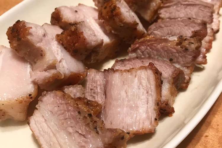 豚バラブロックのブラックペッパー塩焼き レシピ 作り方 By アイコ15 クックパッド 簡単おいしいみんなのレシピが372万品