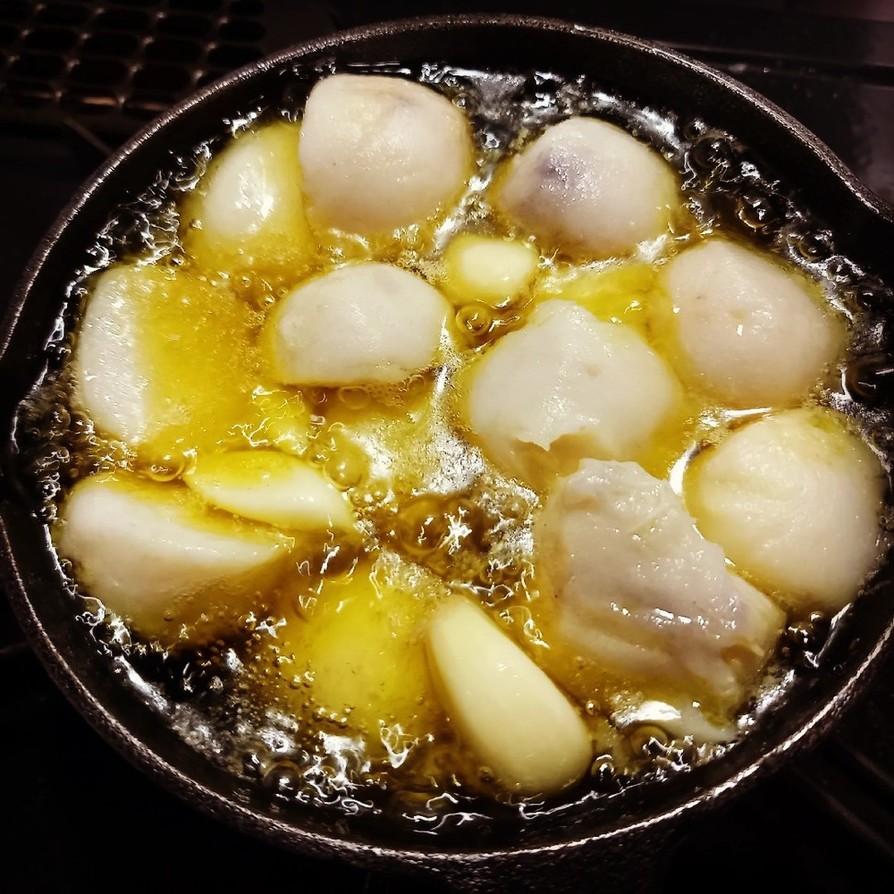 【ねっとり】里芋のアヒージョの画像