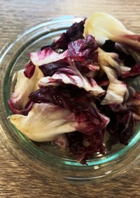 紫白菜の簡単漬物