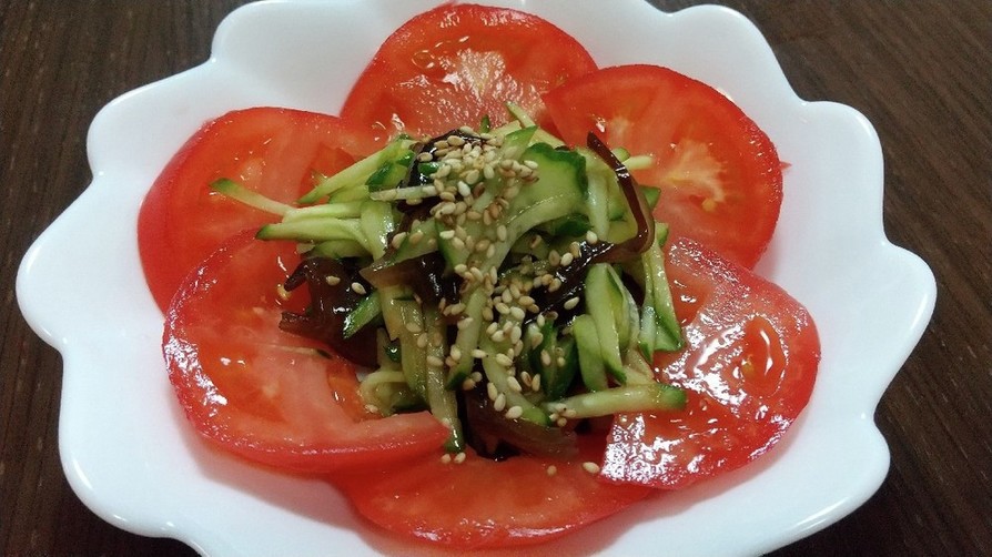 生きくらげときゅうりの中華サラダの画像