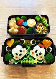 みんなが作ってる キャラ弁 ミッキー ミニーのレシピ クックパッド 簡単おいしいみんなのレシピが360万品