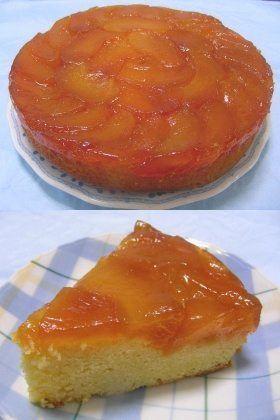 カラメルりんごのアップサイドダウンケーキの画像