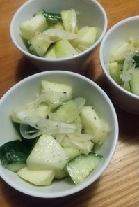 胡瓜と青リンゴのサラダ