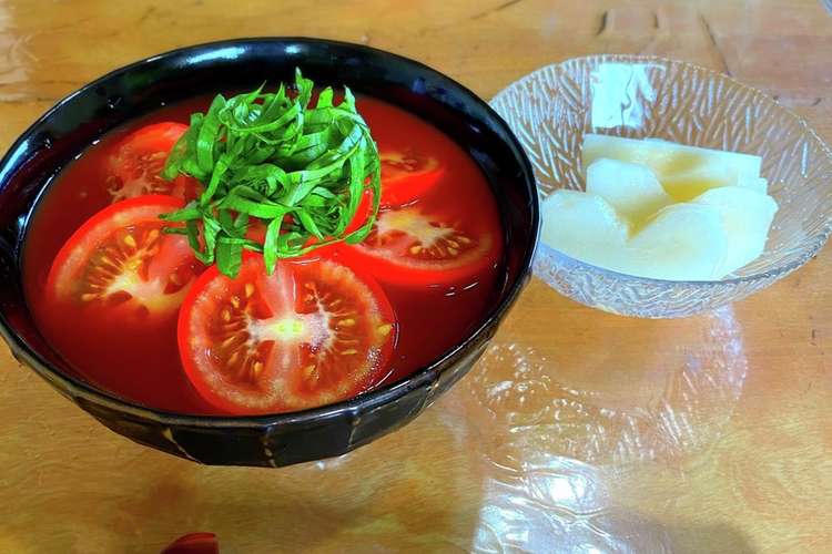 貝出汁のトマト蕎麦 レシピ 作り方 By 月下の旅猫 クックパッド 簡単おいしいみんなのレシピが364万品