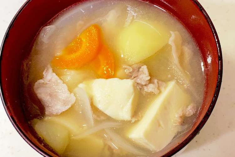 家にある材料で簡単豚汁 レシピ 作り方 By めめっち クックパッド 簡単おいしいみんなのレシピが367万品