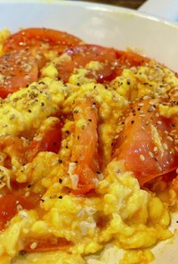 食材2つ♡ふわふわ卵とトマトの旨炒め