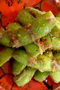 簡単美味しい✨主役になれる枝豆ペペロン