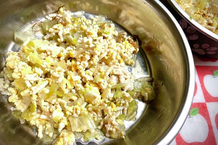 愛犬スタミナご飯 和だし親子丼風 老犬 レシピ 作り方 By スタイリスト理香子 クックパッド 簡単おいしいみんなのレシピが376万品