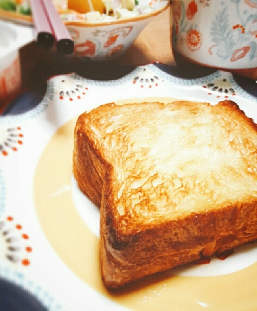 ★バター食パンdeハニートースト★の画像