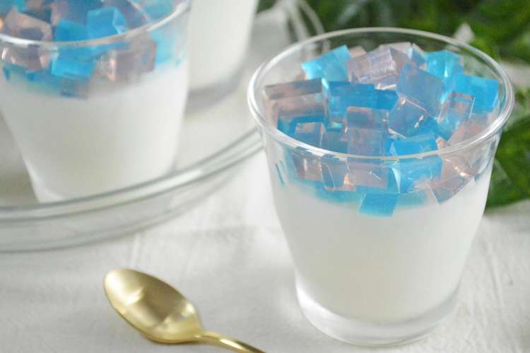 かき氷シロップで作るあじさいゼリー レシピ 作り方 By ゆきふくっく クックパッド 簡単おいしいみんなのレシピが368万品