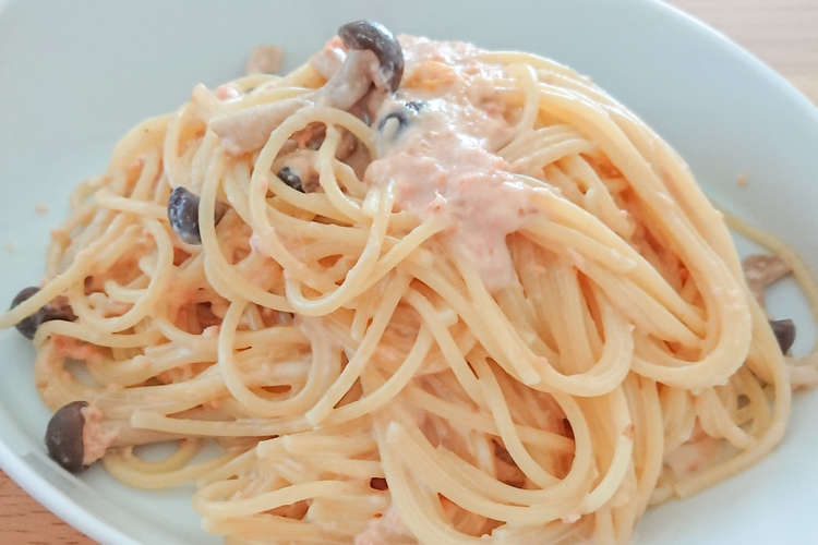 鮭フレークで簡単 鮭の和風クリームパスタ レシピ 作り方 By うさこ クックパッド 簡単おいしいみんなのレシピが366万品