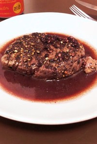 牛肉のステーキ(ソースヴァンルージュ)