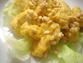 鶏の画期的なマヨネーズソース和え