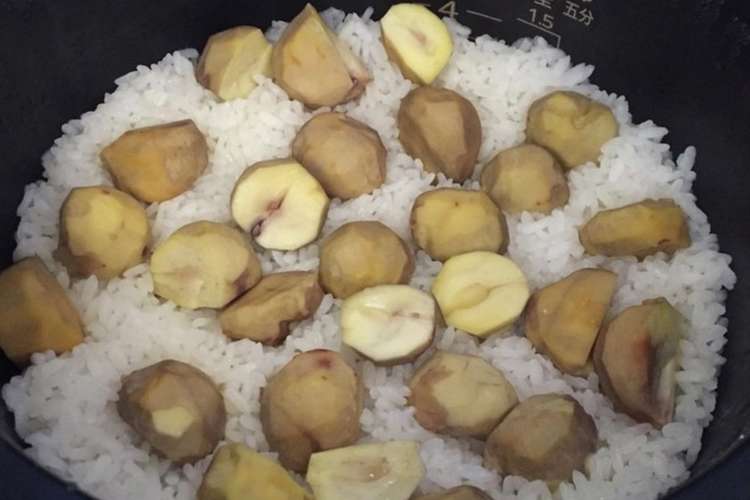 シンプル栗ご飯 レシピ 作り方 By 梅竜漢飯 クックパッド 簡単おいしいみんなのレシピが377万品