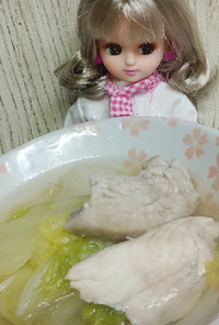 リカちゃん♡ひらまさの白菜えのき塩麹鍋