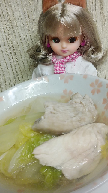 リカちゃん♡ひらまさの白菜えのき塩麹鍋の画像