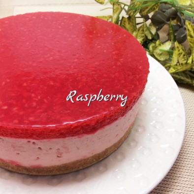 ラズベリーレアチーズケーキの写真