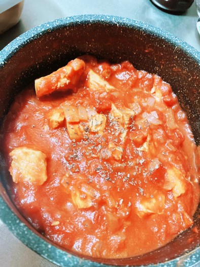 鶏肉のトマト煮の写真