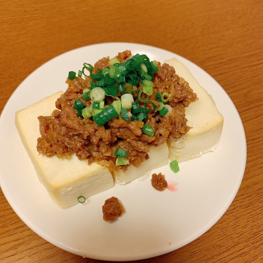 初心者でも簡単！肉味噌豆腐の画像