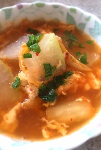 冬瓜とキムチのスープ